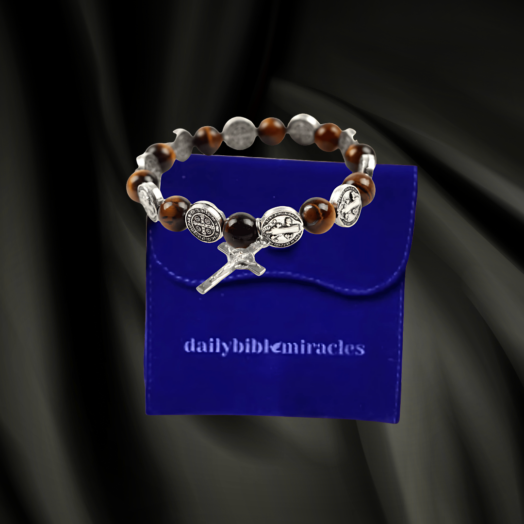 St. Benedict & Christ Dual-Blessing Bracelet