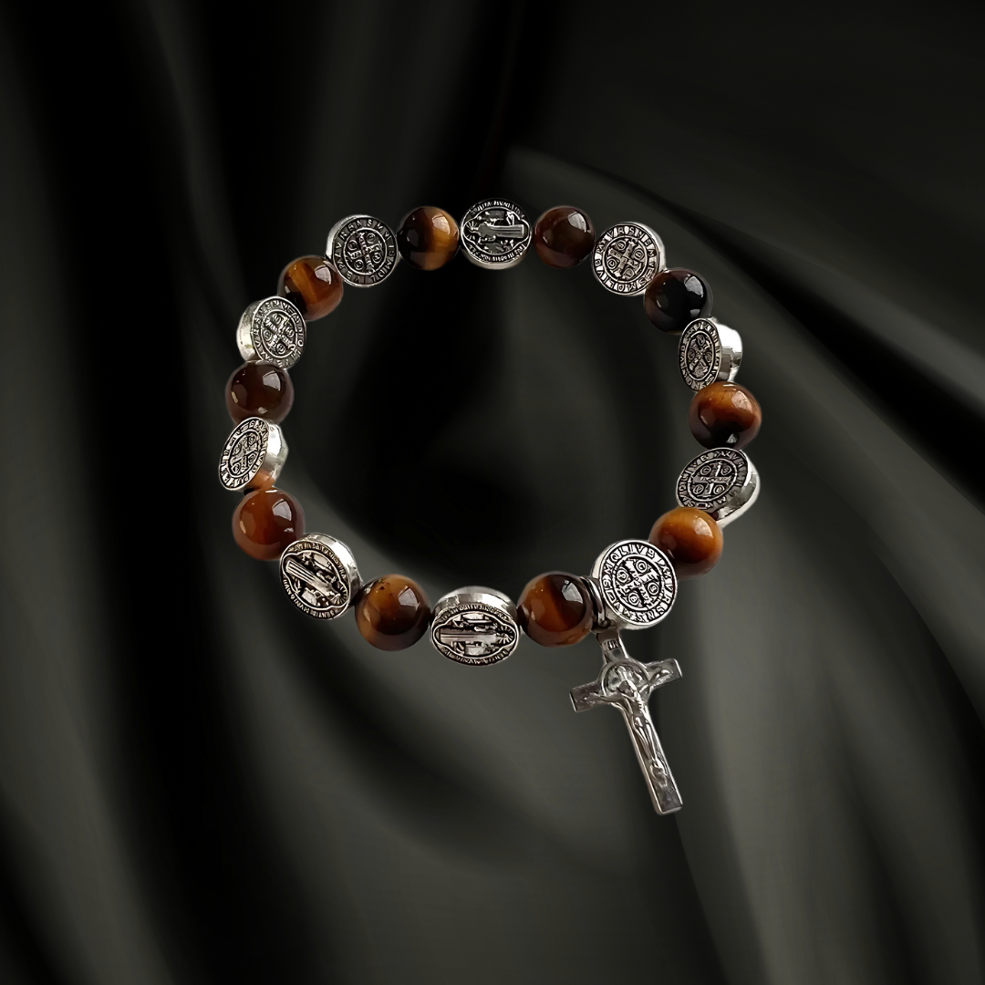 St. Benedict & Christ Dual-Blessing Bracelet